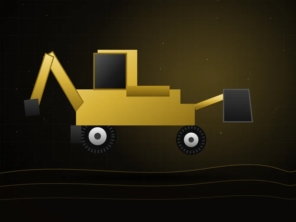 JCB-style backhoe loader