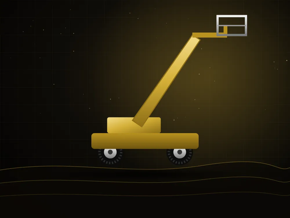 Manlift boom lift with work platform