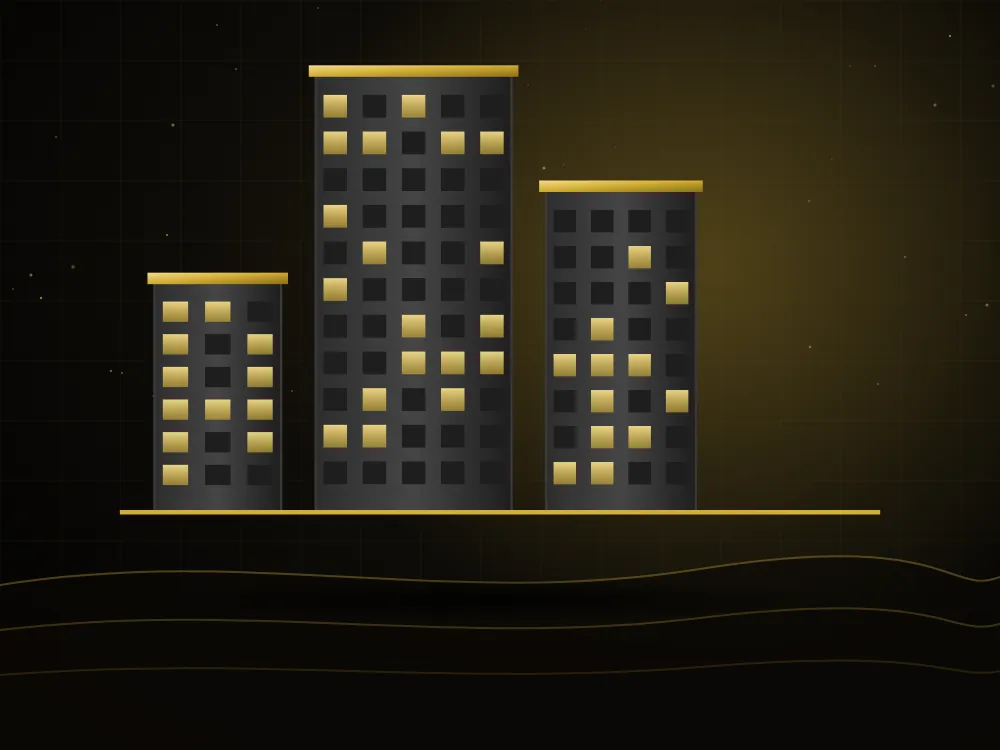 Modern office towers
