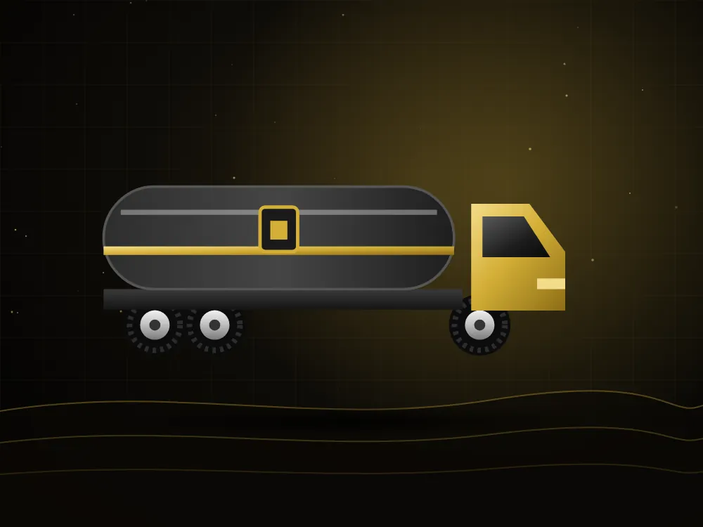 Diesel tanker truck