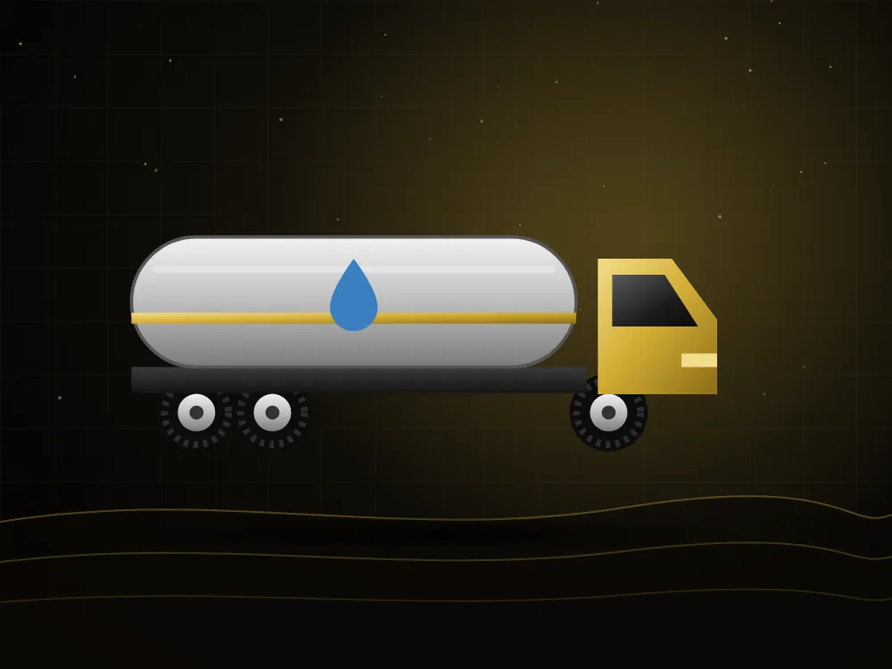 Water tanker truck